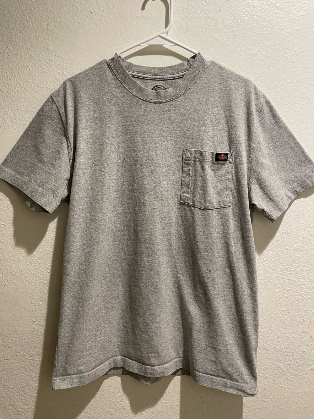 Dickies Heavyweight Short Sleeve Pocket T-Shirt Heather Gray Size Medium